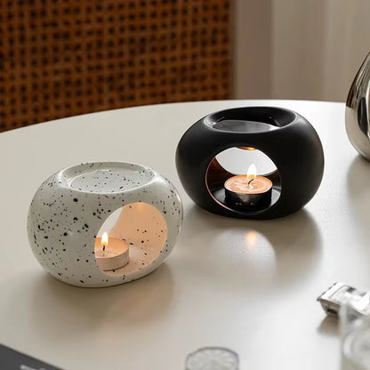 Ceramic Candle Heating Holder Essential Oil Burner Reed Diffuser Furnace Household Spa Salon Liqulid Aromatherapy Incense Burner