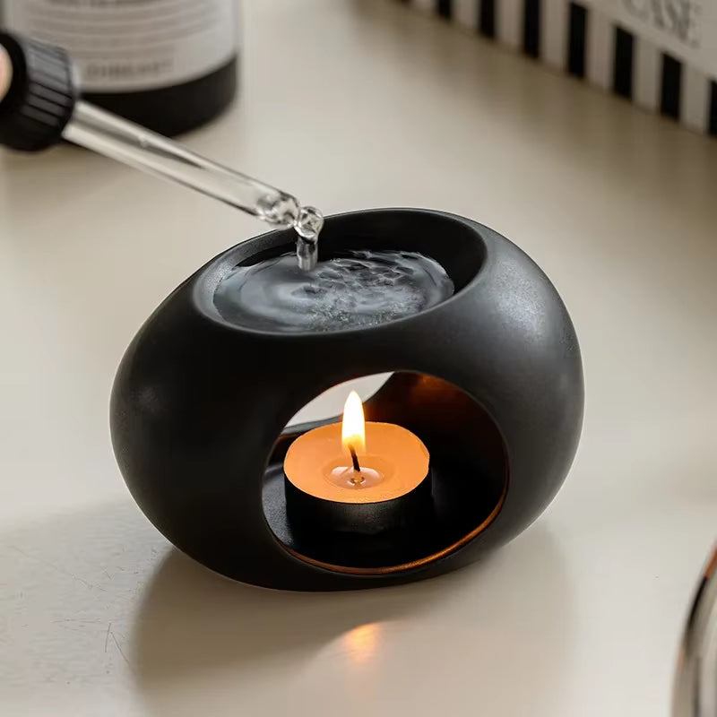 Ceramic Candle Heating Holder Essential Oil Burner Reed Diffuser Furnace Household Spa Salon Liqulid Aromatherapy Incense Burner
