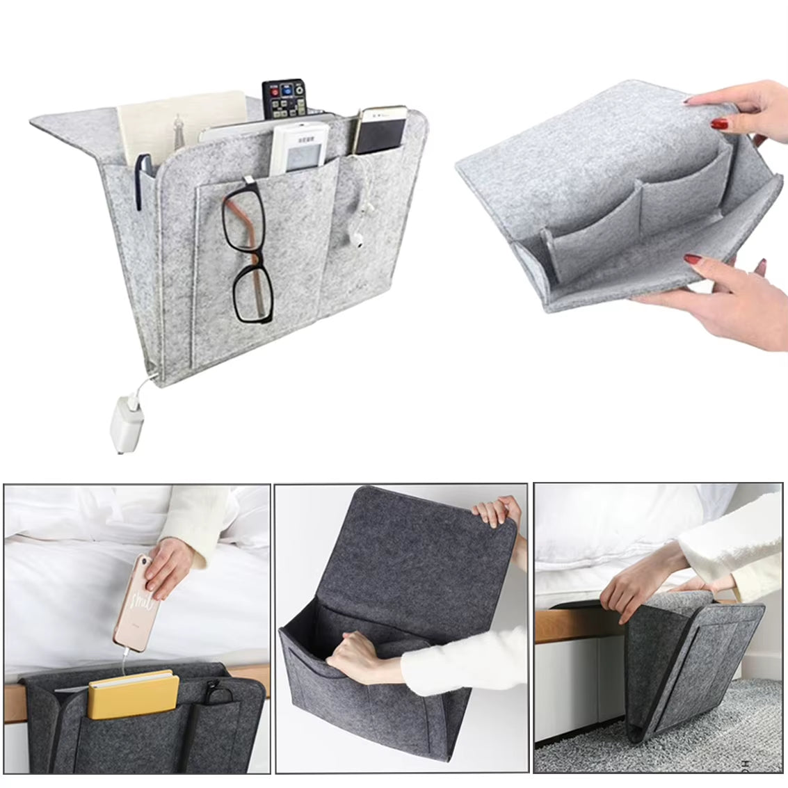 Large Bedside Storage Organizer