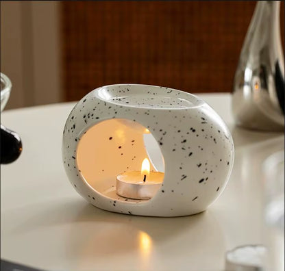 Ceramic Candle Heating Holder Essential Oil Burner Reed Diffuser Furnace Household Spa Salon Liqulid Aromatherapy Incense Burner