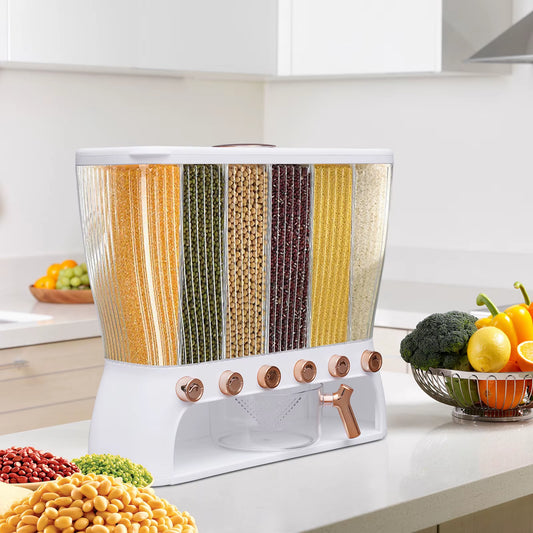 6-Grid Dry Food Dispenser