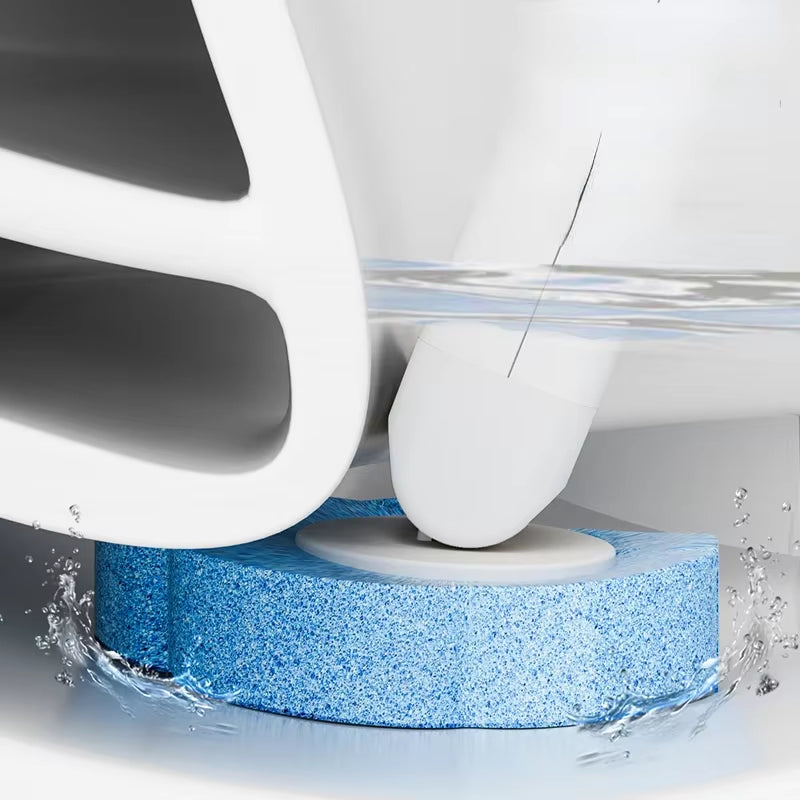 1SET White Disposable Toilet Brush Cleaner with Long Handle with Replaceable Brush Head Cleaning Brush Bathroom Accessories